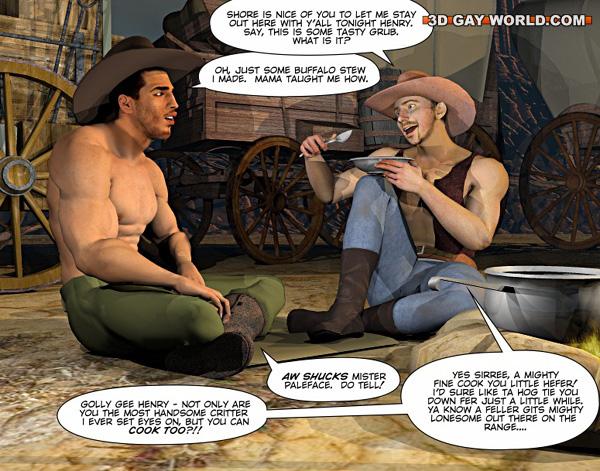 A good wild west gay ride in these gay male cartoons. - Picture 6