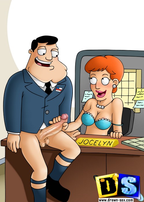 498px x 700px - American Dad services his country and his women with his ...