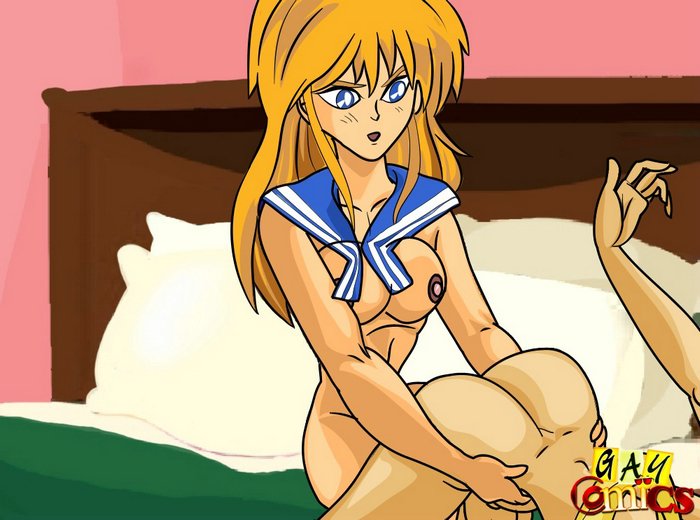 Nice cartoons with sex anime between two sexy anime - Picture 8