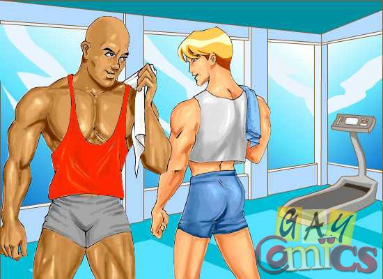 Hot free sexy gay cartoons at the gym. Tags: cartoon - Picture 2