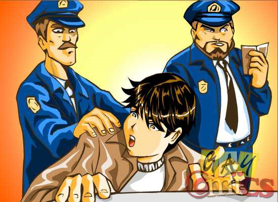 550px x 400px - Young guy fucked by two policemen in - Silver Cartoon - Picture 1