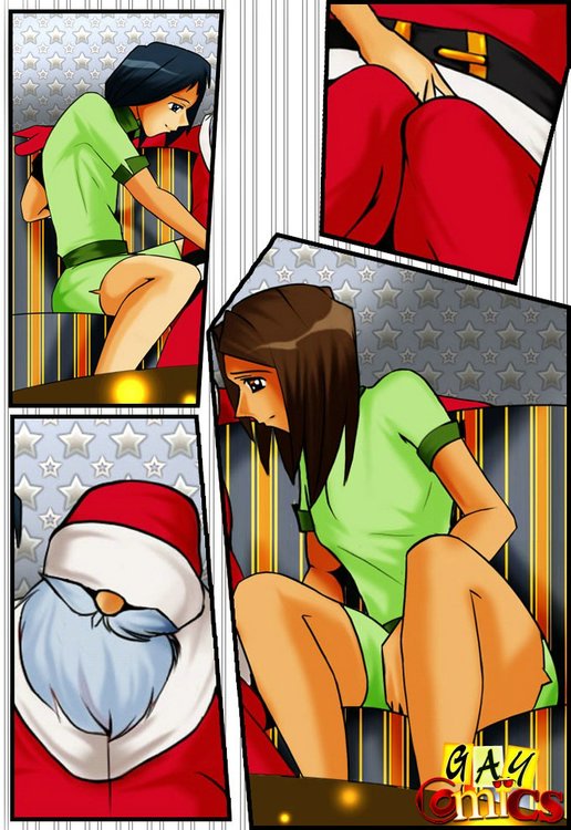 Cartoon Santa Porn - Gay fuck fest with Santa and his elves - Silver Cartoon - Picture 1