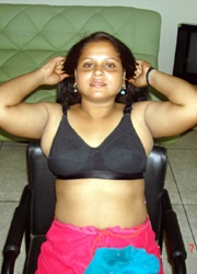 Smily busty indian plumper slowly undressing while alone at home. - XXXonXXX - Pic 2