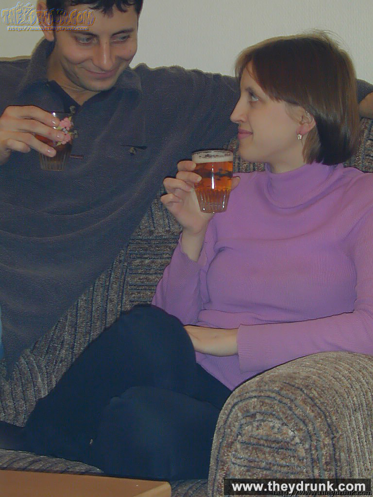 After drinking some beer, acrobatic young brunette takes out her boyfriend's cock for blowjob then gets fucked - XXXonXXX - Pic 3