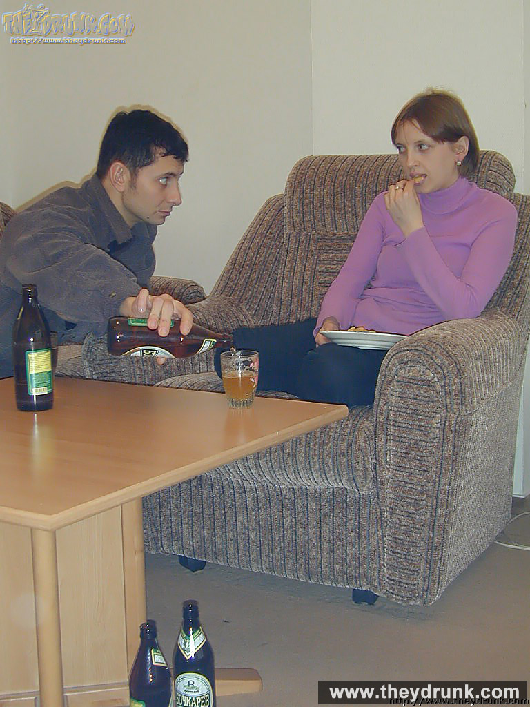 After drinking some beer, acrobatic young brunette takes out her boyfriend's cock for blowjob then gets fucked - XXXonXXX - Pic 4