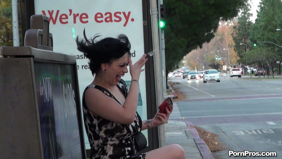 Bus Stop Sex - Was unluckily showered with semen in public sex way while ...