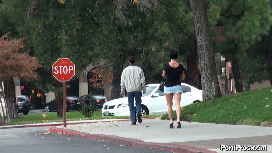 Here is guy getting that stout brunette undressed in public sex way - XXXonXXX - Pic 9