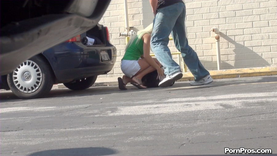 Hijacked car while she was sitting on knees and showing her public nudity charns - XXXonXXX - Pic 9
