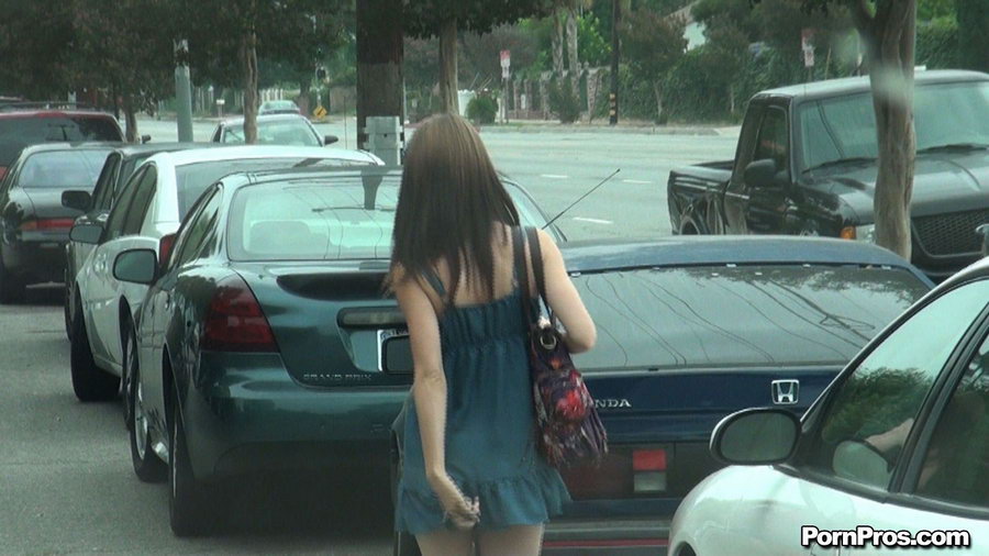 Voyeur Car Sex In Public - Showed her nude in public thongs on the parking lot. Picture 1.
