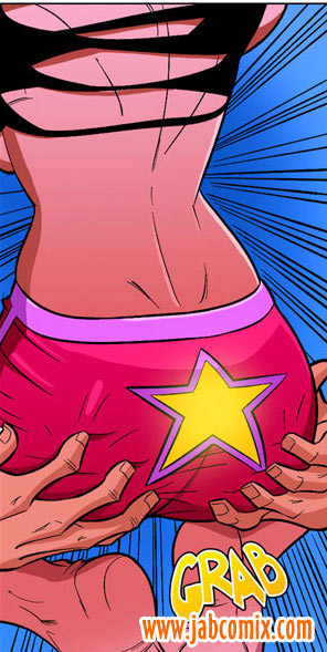 Brunette cartoon hottie in red shorts can't stand her - Picture 3