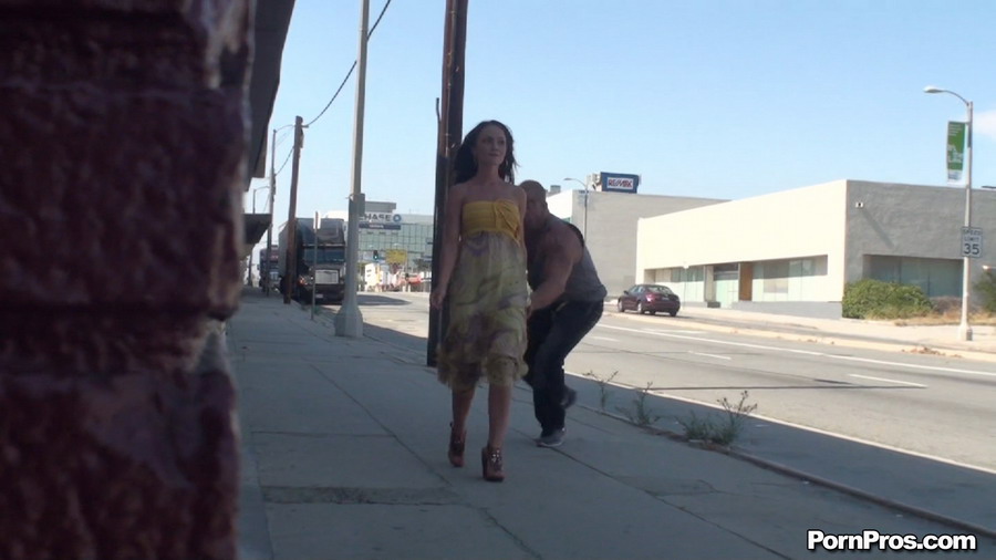 Picking up her summer dress after being undressed by some sex in public ruffian - XXXonXXX - Pic 6