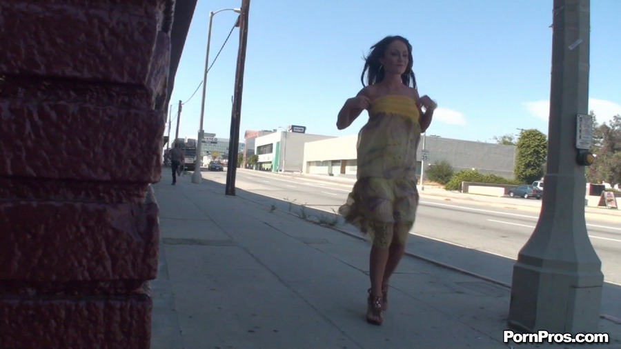 Picking up her summer dress after being undressed by some sex in public ruffian - XXXonXXX - Pic 16