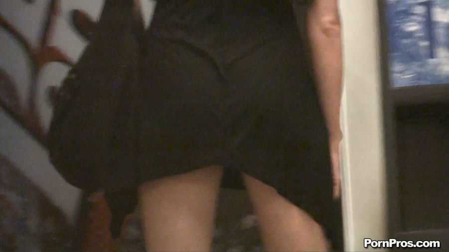 Showing underneath of her black dress and stimulating amateurs of public nudity to stroke her - XXXonXXX - Pic 12