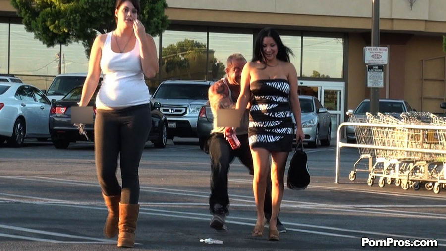 Moved dress off one brunette and tossed down the public sex leg-wear of another - XXXonXXX - Pic 9