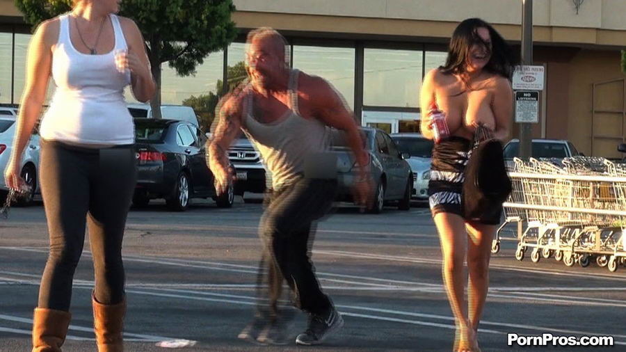 Moved dress off one brunette and tossed down the public sex leg-wear of another - XXXonXXX - Pic 11