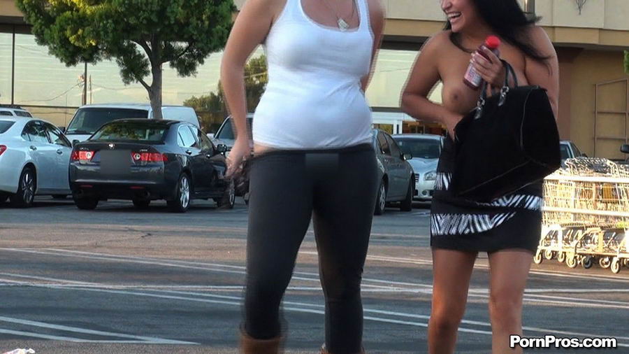 Moved dress off one brunette and tossed down the public sex leg-wear of another - XXXonXXX - Pic 15