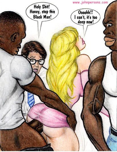 Naughty blonde cartoon wife gets butt fucked by black - Picture 3