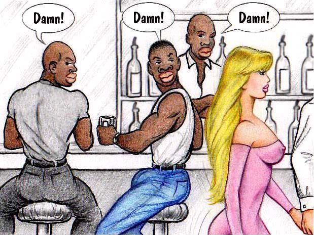 Husband finds black guys fucking his bitch wife white ass in the mens room  image image