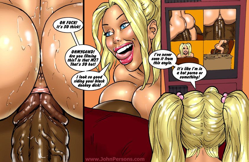 Black Cartoon Fucking Bitch - White bitch about to get her pink pussy bruised and fucked ...