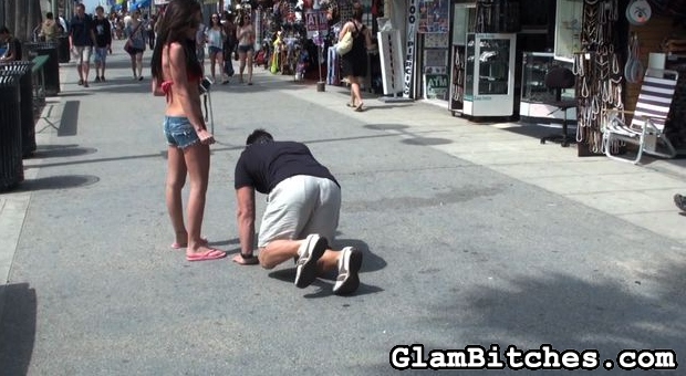 Poor dude on the dog-leash gets humiliated  - XXX Dessert - Picture 7