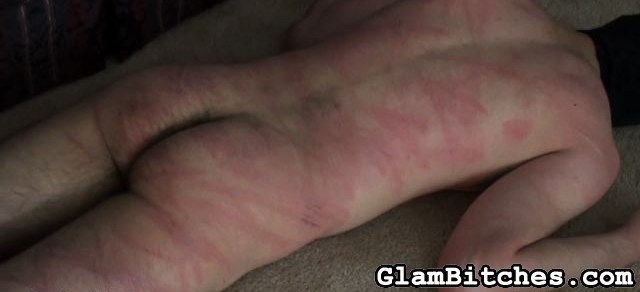 Naked dude in black mask gets caned badly b - XXX Dessert - Picture 16