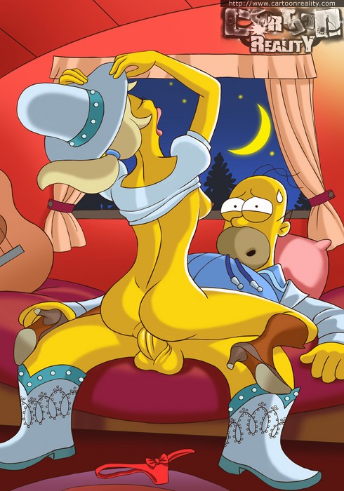 Homer Simpson Gets His Cock Sucked By Marge And Ridden By Cute Chick Cartoontube Xxx