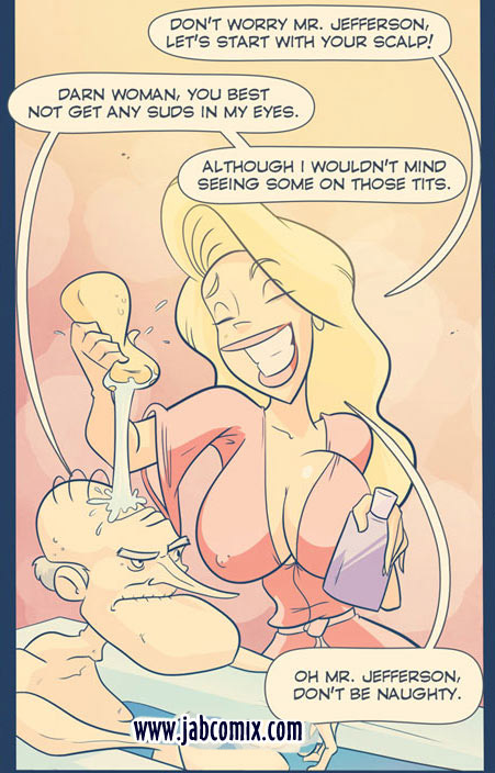 naughty blonde cartoon wife