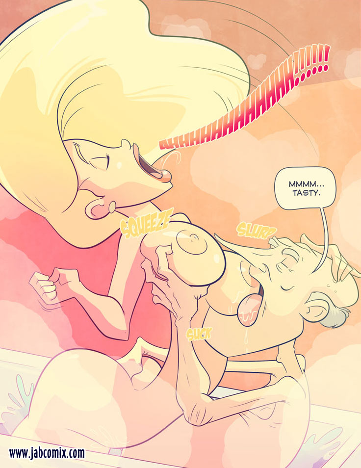 See this cool adult comics where sexy blonde sucks - Picture 3