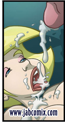 Adult comics blonde teen gets mouthful of sperm at - Picture 1
