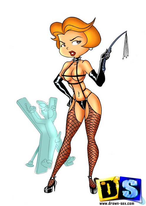 496px x 700px - Nasty toon babe Jane Jetson loves bein plowed in all her three holes.
