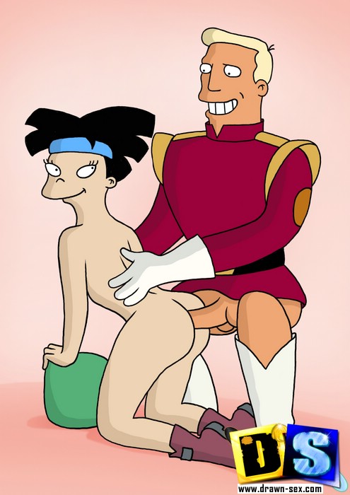 Horny old Futurama professor bangs Leela from behind - Picture 2