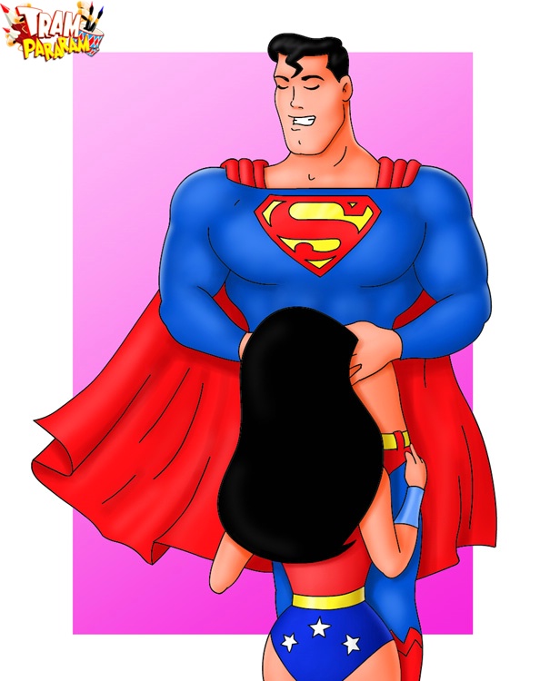 Superman And Superwoman Cartoon Porn - Cartoon Supergirl wants a cum shower that's why she blowing Superman.