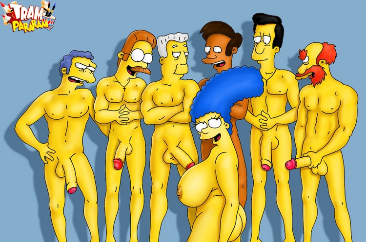 Toon wife Marge is going to serve 6 rockhard dicks.