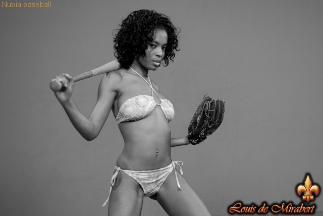 Bodacious ebony chick with baseball staff p - XXX Dessert - Picture 1