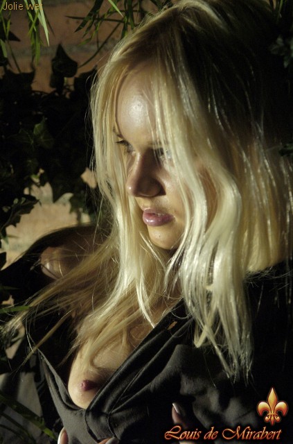 Sexy blonde teen with a black shirt and red - XXX Dessert - Picture 3