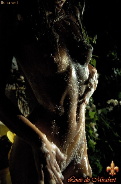 Very hot brunette beauty in a pink fishnet  - XXX Dessert - Picture 11