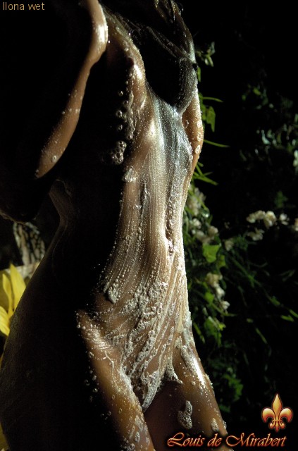 Very hot brunette beauty in a pink fishnet  - XXX Dessert - Picture 12