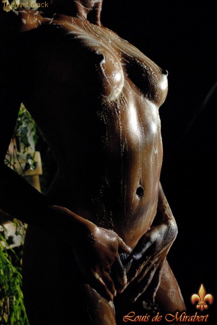 Bodacious ebony chick demonstrating her sex - XXX Dessert - Picture 4