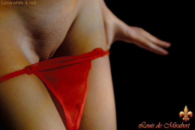 Long-haired blonde babe in a red dress and  - XXX Dessert - Picture 11