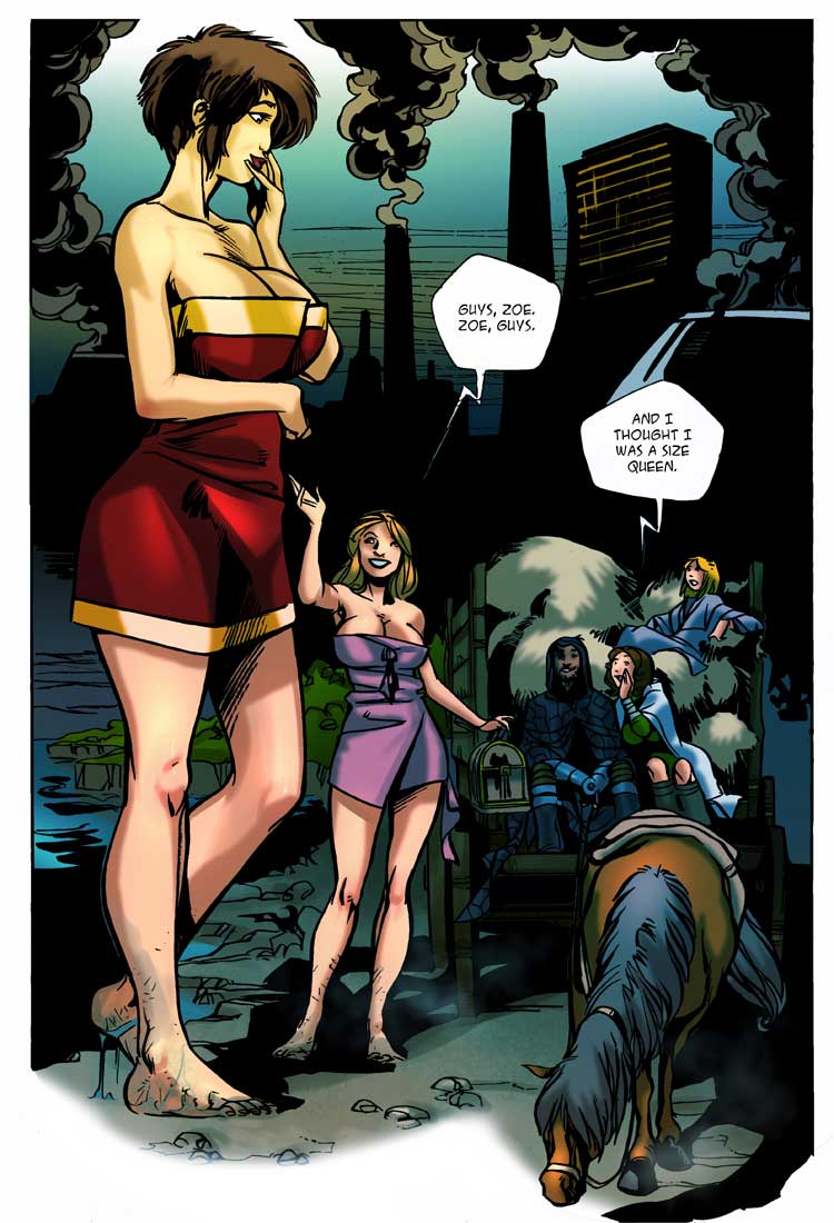 Giant Girl - Very hot giant girls got lots of power - Silver Cartoon - Picture 1