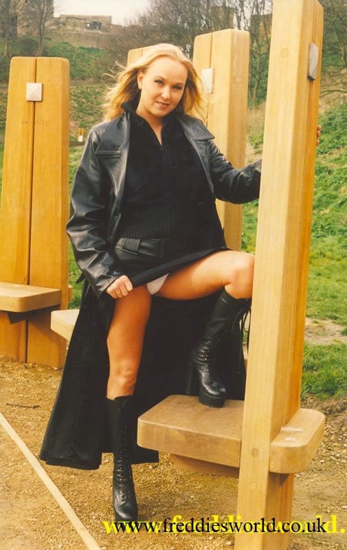 Busty blonde gal in high boots demonstrates her gorgeous body before getting assfucked hard by lustful old man - XXXonXXX - Pic 1