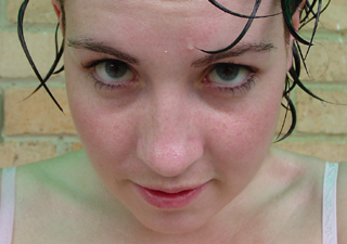 Nasty red teen in glasses and a blue top shot herself on her mobile - XXXonXXX - Pic 3