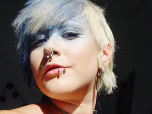 Sexy blonde mom in a red dress and with a flower in her hair shooting herself - XXXonXXX - Pic 5