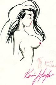 Magnificent sketches with wonderful busty vixens for - Picture 2