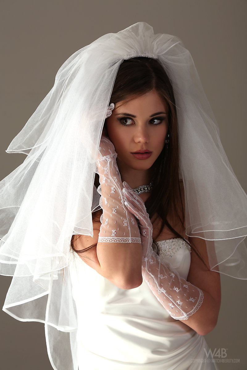 Teen bride in wedding dress - XXX Dessert photo photo