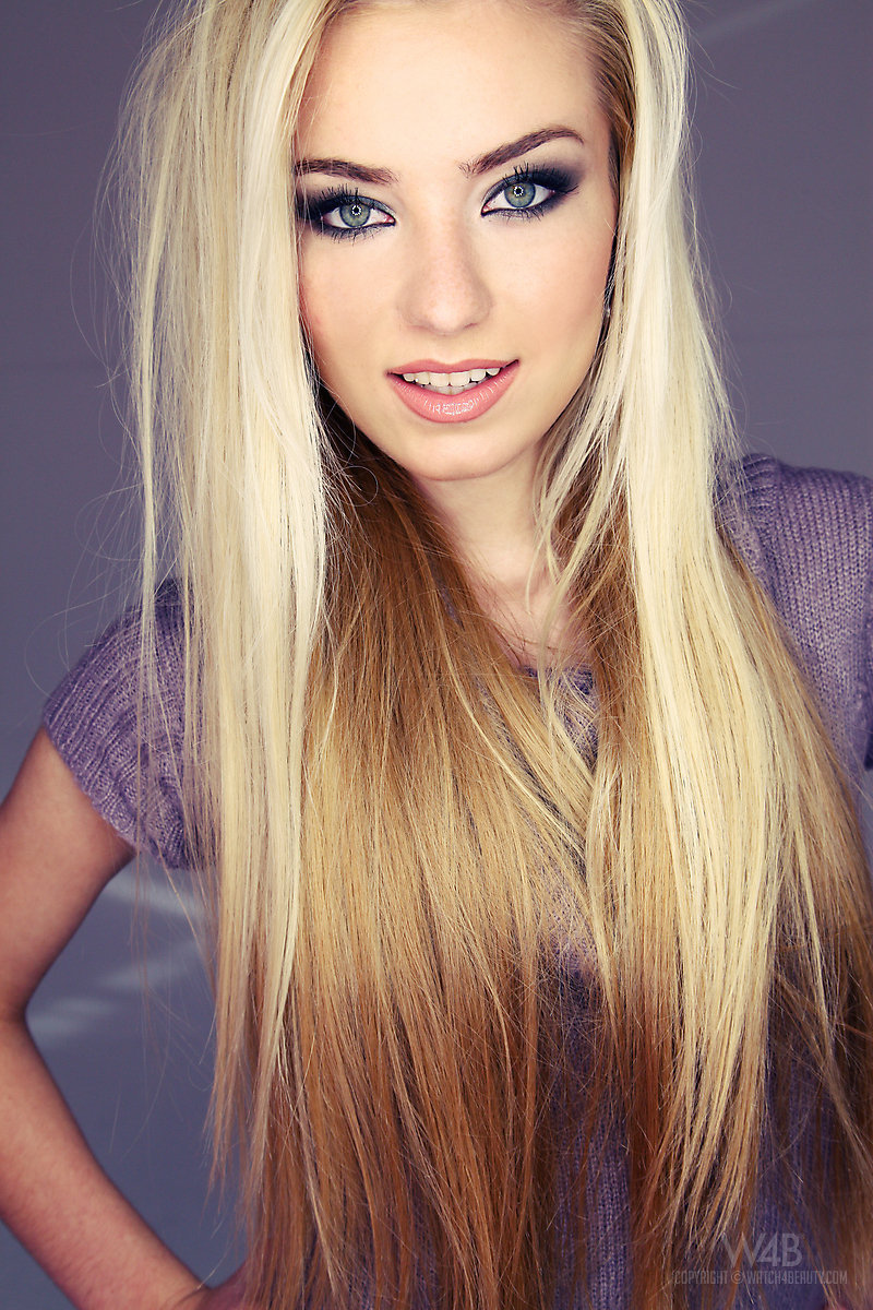 Blonde teen in purple dress - XXX Dessert - Picture 9