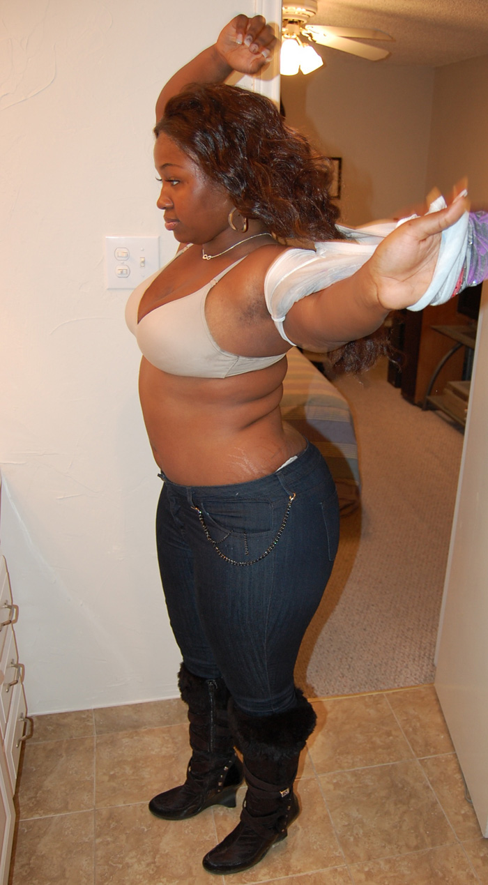 Chubby ebony milf