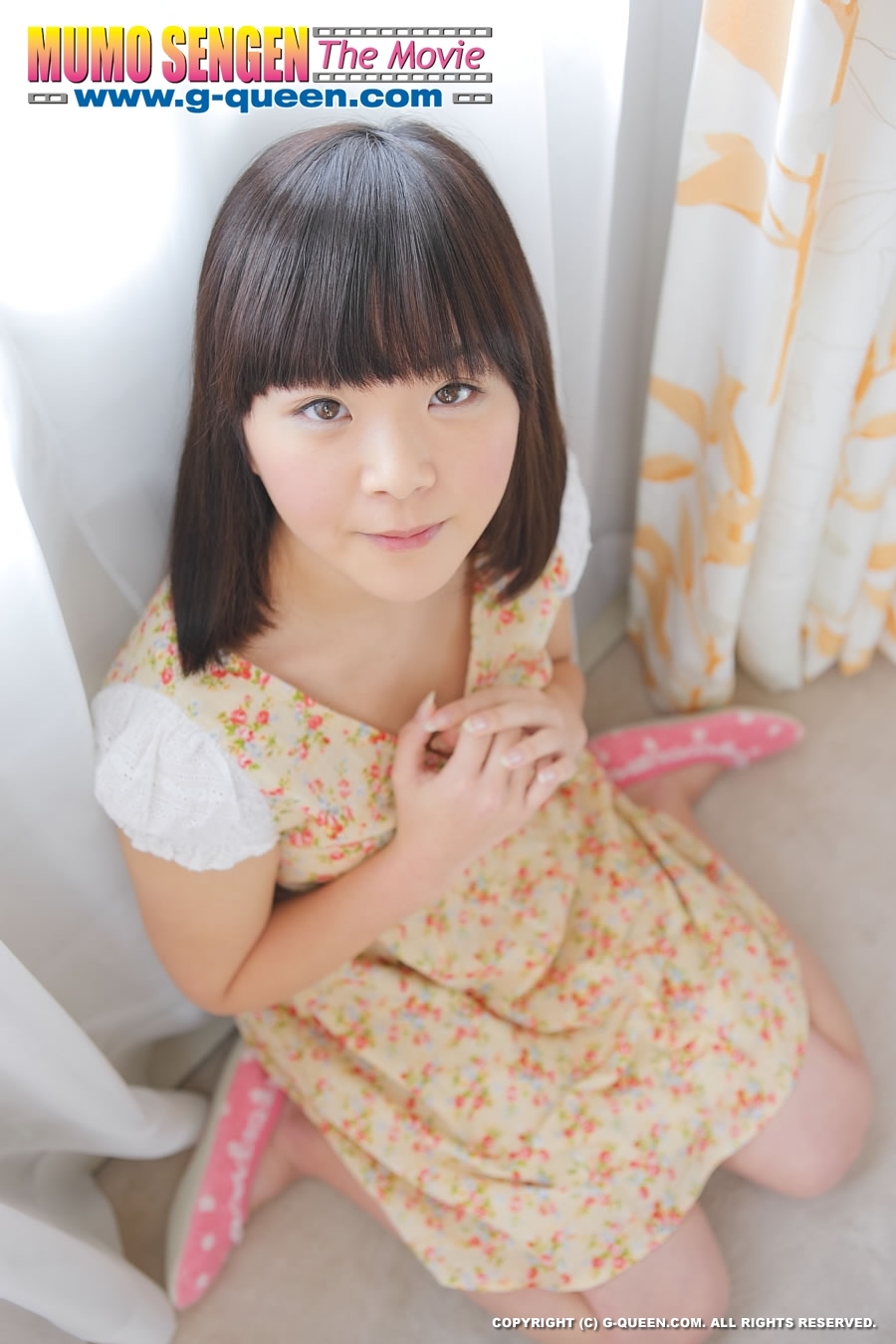 Pretty teen girl in flowered dress stripping to show off - XXXonXXX - Pic 2