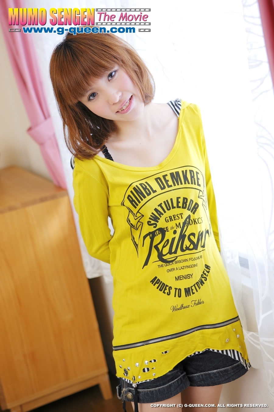 Busty Japanese teen in yellow jumper taking off her lovely panties - XXXonXXX - Pic 3