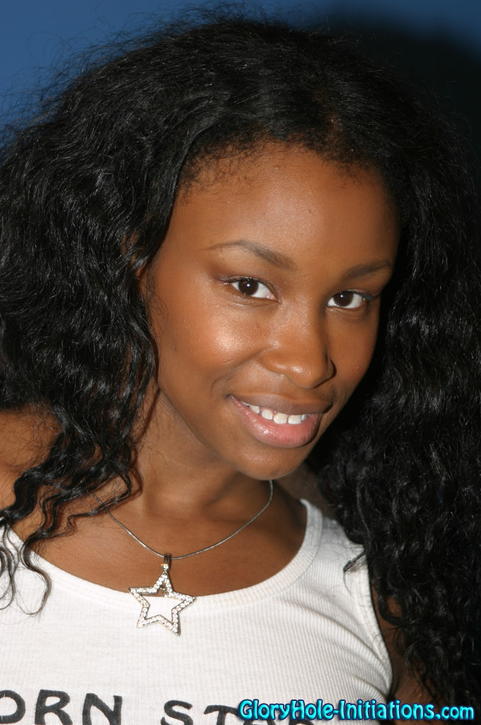 Mini skirt ebony hottie gloryhole blowjob - XXX Dessert - Picture 1